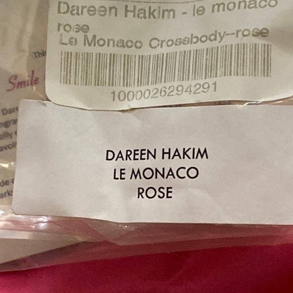 24k plated like new Dareen Hakim LE Monaco ROSE crossbody clutch Italian leather - Picture 11 of 14